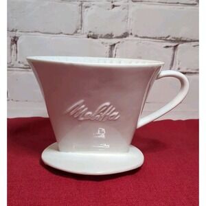 Melitta 1x4 Porcelain‎ Coffee Filter Holder Pour Over Coffee Dropper Vintage